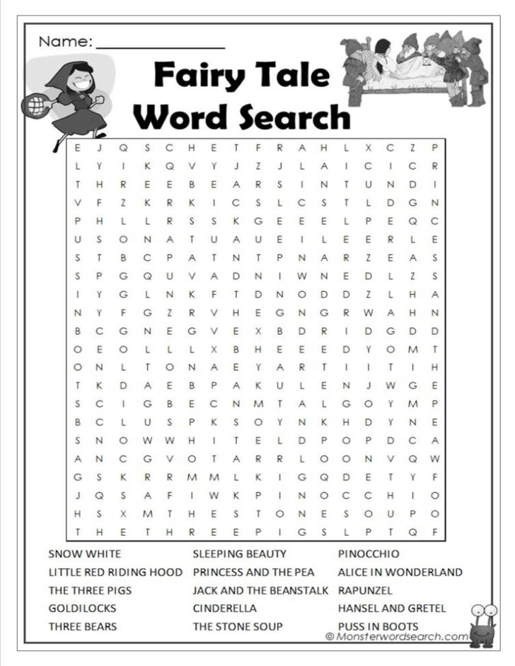 Word Search For 6th Graders Printable