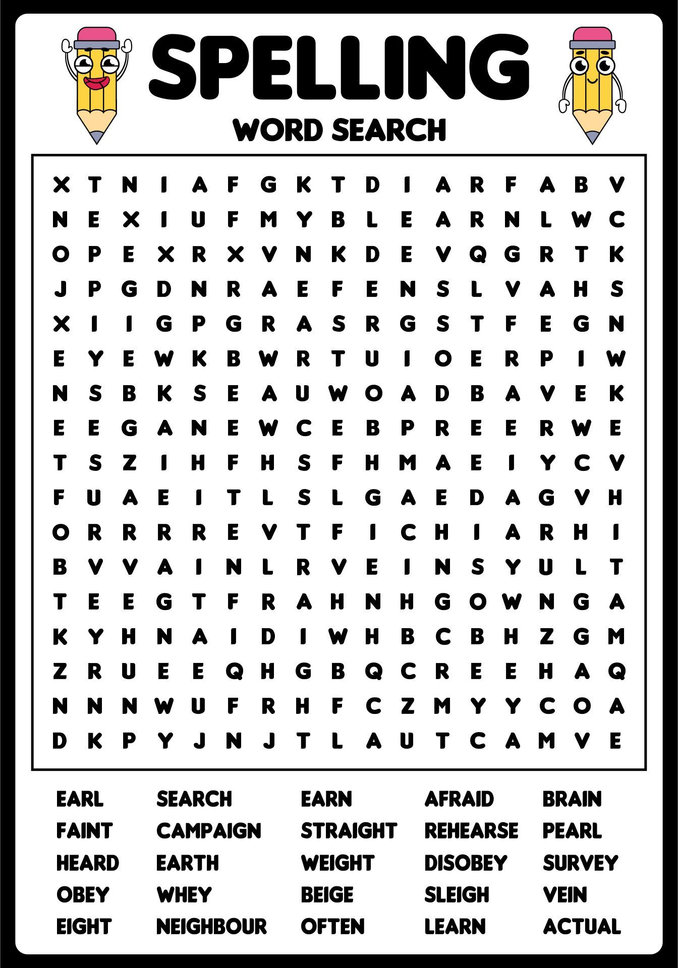 4Th Grade Worksheets And Spelling Puzzles in Grade 4 Word Search Printable