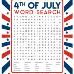 4Th Of July Word Search: Free Printable   Happiness Is Homemade With July Word Search Printable