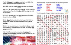 4Th Of July Word Search Puzzle » Reasons For Hope* Jesus in Free Printable Bible Word Search About Freedom