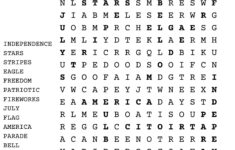 4Th Of July Word Search Puzzle With Answer Sheet| Fourth Of July for 4Th Of July Word Search Puzzle Printable