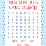 4Th Of July Word Searches   20 Pages | Printabulls With Regard To July Word Search Printable