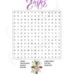 7 Fun Easter Word Search Printables (Free!)   Cassie Smallwood Intended For Easter Spiritual Word Search