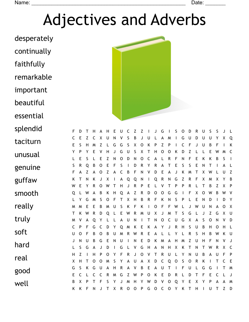 Adjectives And Adverbs Word Search - Wordmint with Free Printable Word Search Puzzles Adverbs