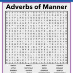 Adverbs Of Manner Word Search Within Free Printable Word Search Puzzles Adverbs