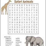Animal Word Search (Free Printable Dog, Pet, Dinosaur Puzzles With Free Printable Word Search For 9 Year Olds