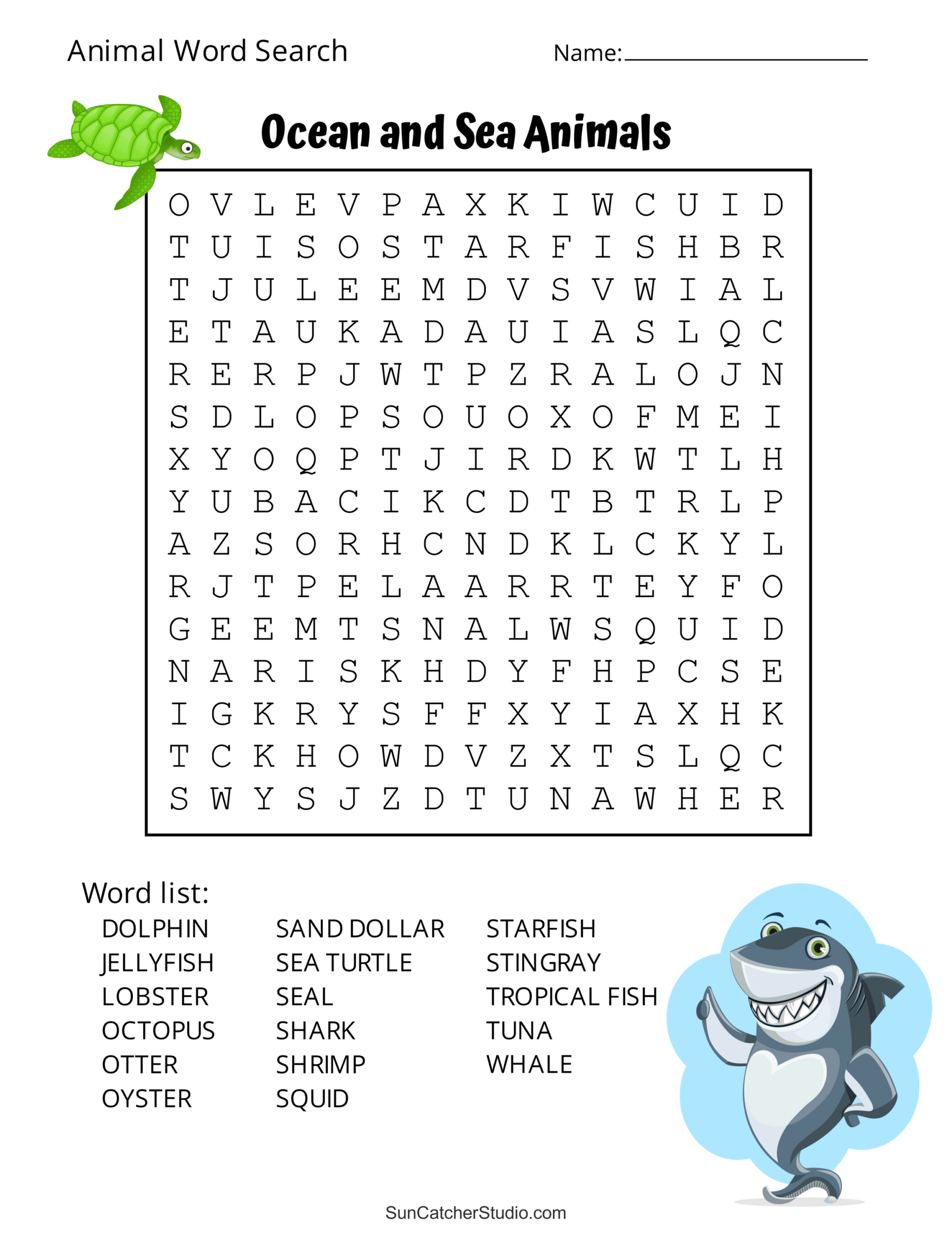 Animal Word Search (Free Printable Dog, Pet, Dinosaur Puzzles with regard to Printable Word Search 7 Year Old