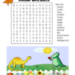 Animal Word Search (Free Printable Dog, Pet, Dinosaur Puzzles With Regard To Word Search For 9 Year Old Printable