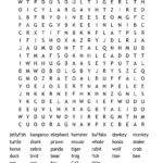 Animals Hard Word Search   Wordmint In Free Printable Word Search Difficult