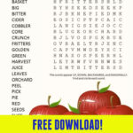 Apple Word Search Puzzle With Apple Word Search Printable Free