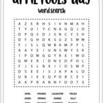 April Fools' Day Word Search Puzzles Prank Games And Unsolvable In April Fools Day Word Search Printable