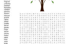 April Showers Word Search – Wordmint in April Word Search Printable