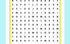 April Word Search, Printable, Instant Download, Pdf - Etsy Australia inside April Word Search Printable