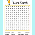 April Word Search, Printable, Instant Download, Pdf   Etsy Australia Pertaining To Printable April Word Search