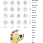 Art Terms Word Search   Wordmint Throughout Art Word Search Printable