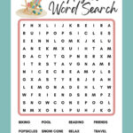 August Word Search, Printable, Instant Download, Pdf   Etsy Intended For August Word Search Printable