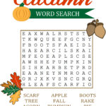 Autumn Word Search For Kids For Autumn Word Search Free Printable