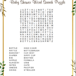 Baby Word Search Free Printable Free Printable Baby Shower Word Intended For Free Printable Word Search Puzzles For Baby Shower