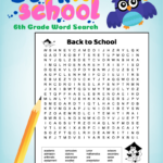 Back To School Word Search For Grade 6 Students For Free Printable Word Search Puzzles For 6Th Graders Back To School Word Search For Grade 6 Students For Free Printable Word Search Puzzles For 6Th Graders