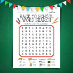 Back To School Word Search (Free Printable)   Literacy Learn Throughout Free Printable Word Search Puzzles Back To School