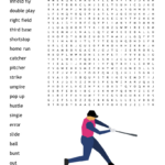 Baseball Word Search   Wordmint Within Baseball Word Search Printable