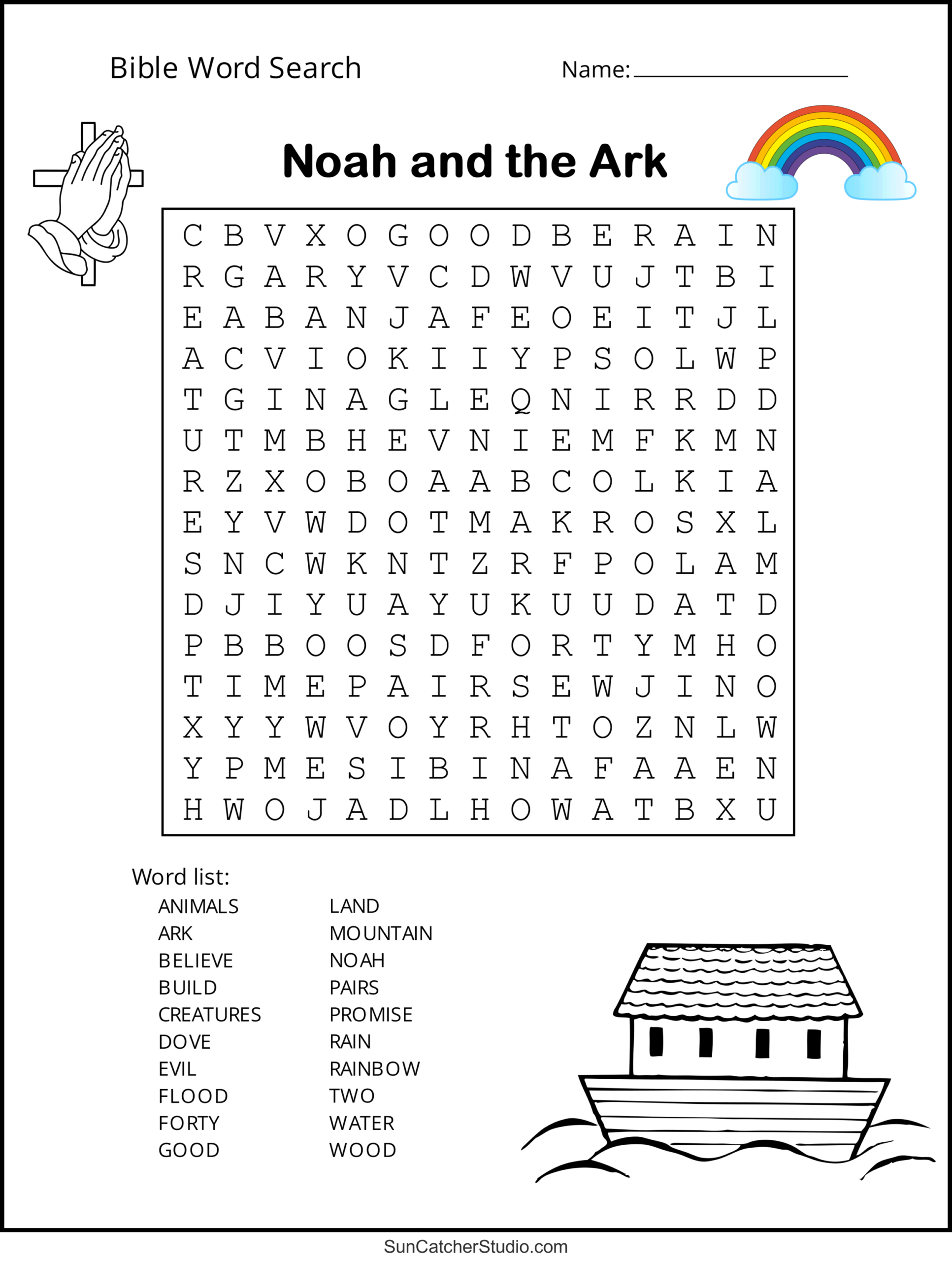 Bible Word Search (Free Printable Christian Puzzles) – Free for Free Bible Word Search Puzzles Printable
