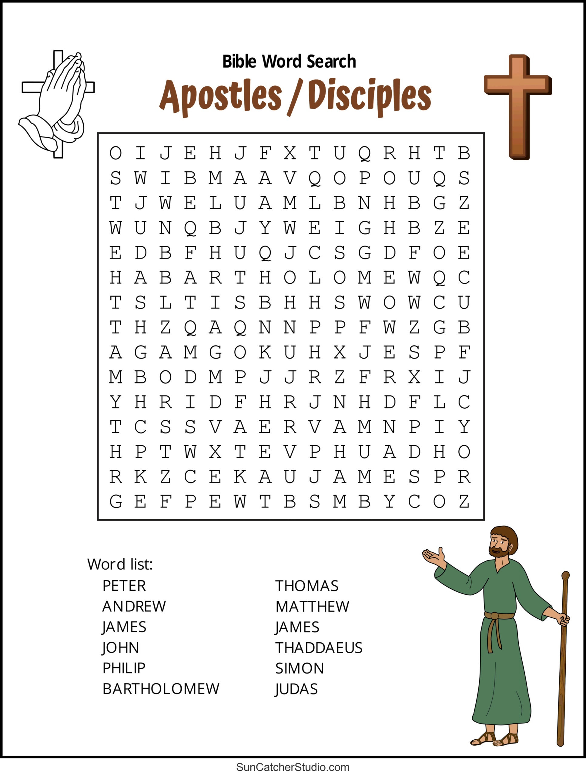 Bible Word Search (Free Printable Christian Puzzles) – Free throughout Free Bible Word Search Puzzles Printable