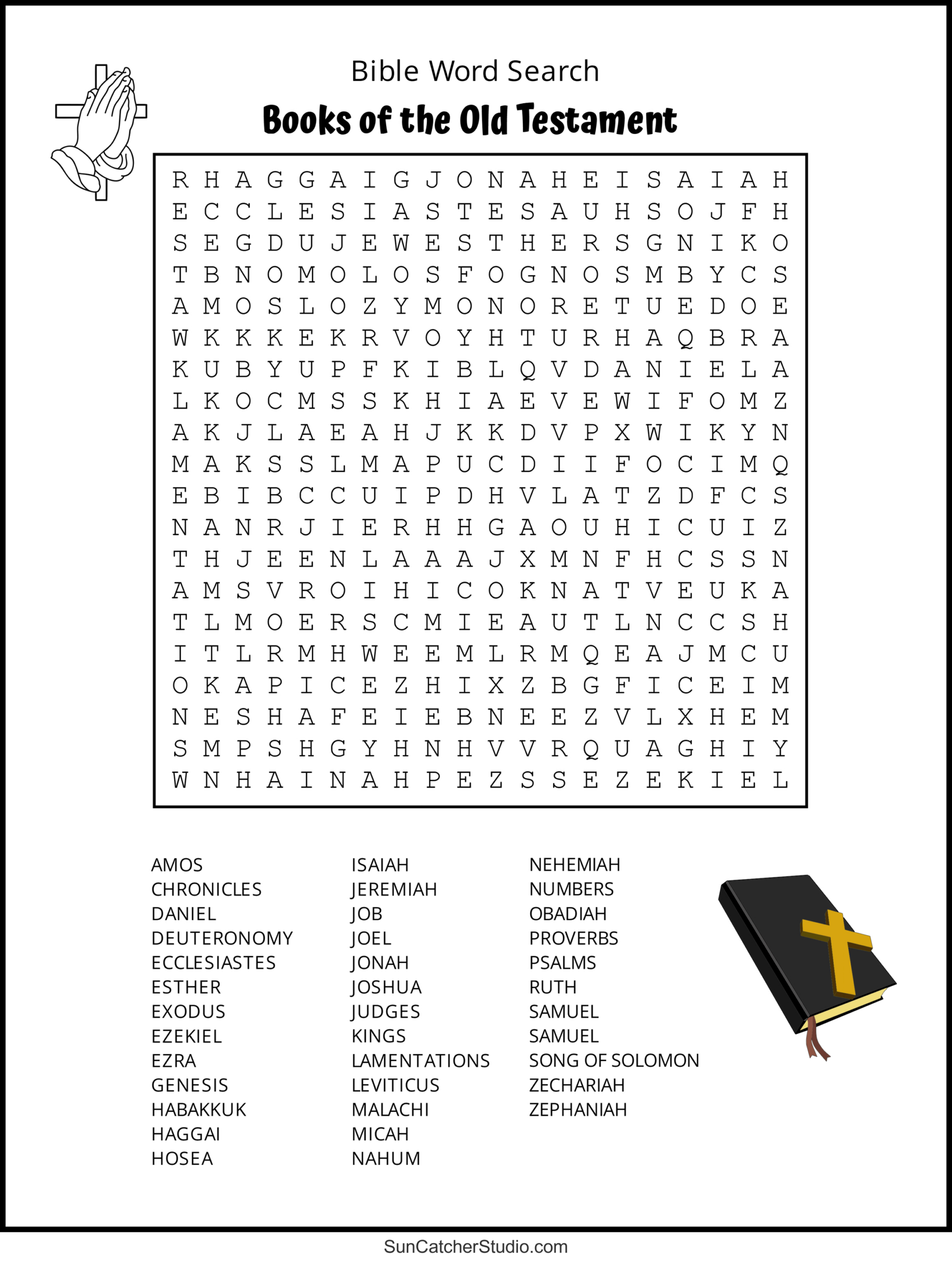 Bible Word Search (Free Printable Christian Puzzles) – Free within Printable Word Search Books For Adults