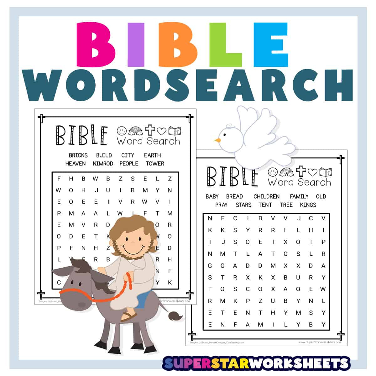 Bible Word Search - Superstar Worksheets with regard to Bible Word Search Printable Free