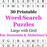 Brain Teasers: A Printable Collection Of Easy Word Search Puzzles Regarding Printable Word Search For Dementia Patients