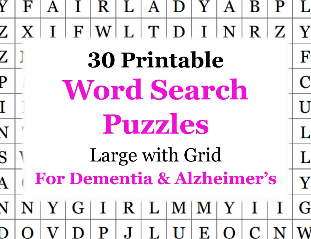Brain Teasers: A Printable Collection Of Easy Word Search Puzzles regarding Printable Word Search For Dementia Patients
