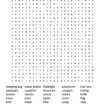 Camping Word Search   Wordmint For Camping Word Search Printable