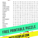 Candy Cane Word Search Puzzle Pertaining To Free Printable Word Search Puzzles Candy