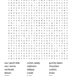 Candy Word Search   Wordmint Pertaining To Printable Word Search Candy