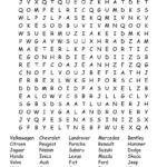 Car Brands Word Search   Wordmint Within Free Printable Word Search Cars