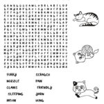 Cat Themed Word Searches • Beeloo Printable Crafts And Activities In Cat Word Search Printable