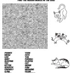Cat Word Hunt • Beeloo Printable Crafts And Activities For Kids Within Printable Word Search Cats