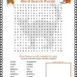 Cats Word Search Puzzle [Free Printable Pdf]   Puzzletainment With Free Printable Word Search Cats