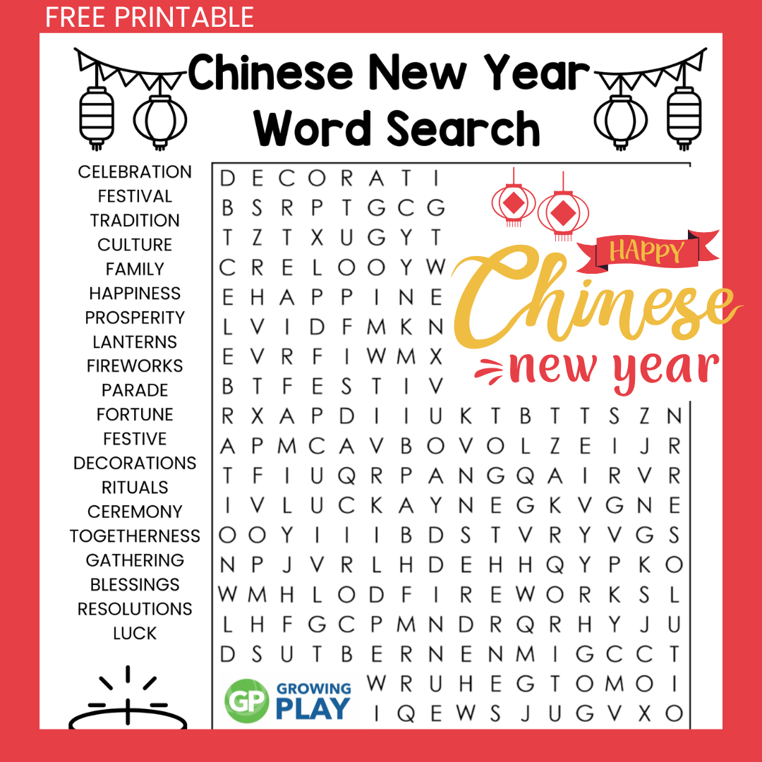 Chinese New Year Word Search - Free Printable - Growing Play in Printable Word Search 2025