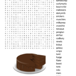 Chocolate Bars Word Search   Wordmint Within Free Printable Word Search Puzzles Chocolate