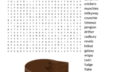 Chocolate Bars Word Search – Wordmint within Free Printable Word Search Puzzles Chocolate