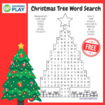 Christmas Tree Word Search   Free Printable   Growing Play Throughout Christmas Tree Word Search Printable