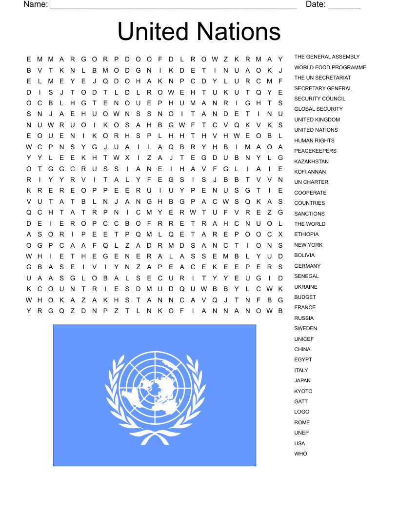 Countries Of The World Word Search - Wordmint with Printable Word Search Countries