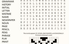 Crossword Word Search Puzzle regarding Free Printable Word Search and Crossword Puzzles
