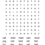 Cvc Words Word Search   Wordmint With Cvc Word Search Free Printable