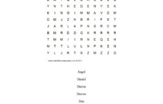 Daniel In The Lion'S Den Word Search regarding Daniel in the Lion&amp;#039;s Den Printable Word Search
