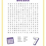 Days Of The Week Word Search   Free Printable Word Search For Kids For Word Search Of The Day Printable