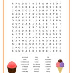 Desserts Word Search   Free Printable Worksheet For Printable Word Search Fun