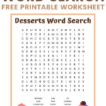 Desserts Word Search   Free Printable Worksheet Regarding Easy Word Search Puzzles Printable Free