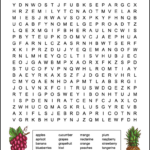Difficult Fruit Word Search For Kids   Tree Valley Academy Throughout Free Printable Word Search With Answer Key
